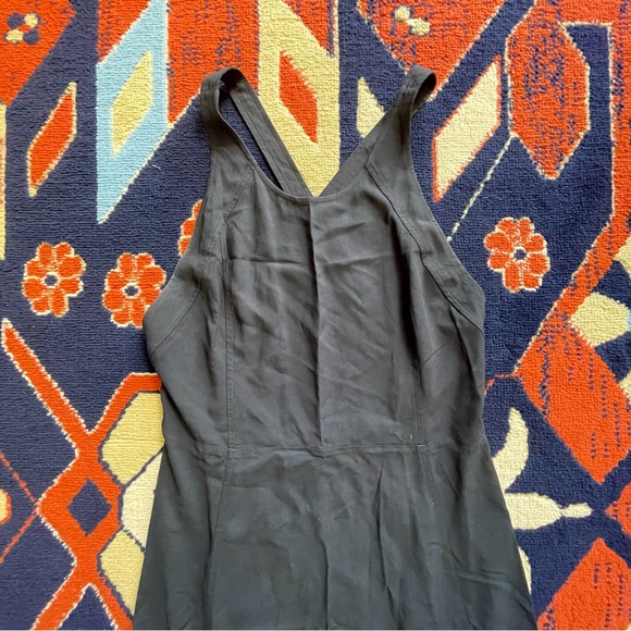 Express Black Maxi Dress, Medium, Strappy Back, High Slit Skirt - Picture 3 of 8